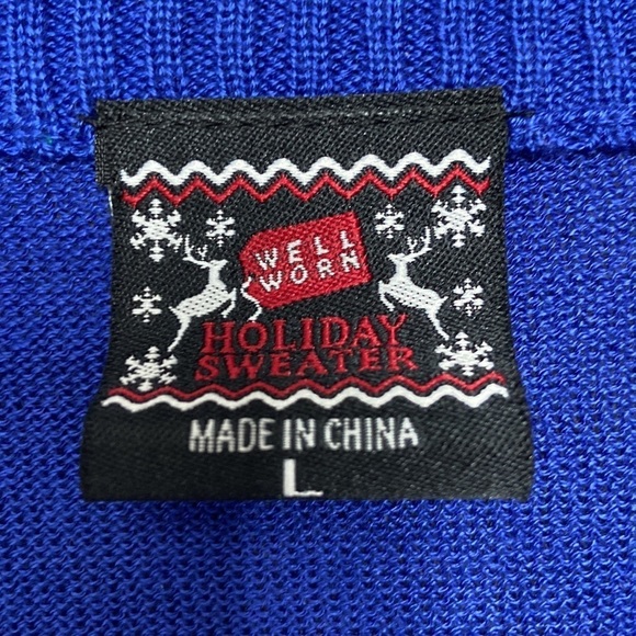 Well Worn Holiday Sweater Chilling With My Snowmies Ugly Sweater Women’s Size LG - Picture 5 of 13